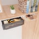 thumbnail image 5 of Caja de almacenamiento debajo del escritorio, sin perforaciones, ABS PS, pequeño cajón oculto para dormitorio, grande, transparente, negro, 5 of 5