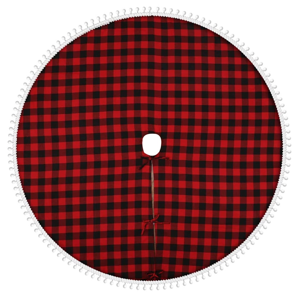 Black plaid tree skirt 2025