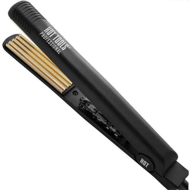 Gold Crimping Iron | For Light Textured Crimps and Volume (1 in) Gift For Family/ friendGold