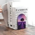 thumbnail image 6 of Naloa Lavender Field Sunset Wood Non-Skid Bookend for Shelves,Book Ends for Heavy Books, Book Stand for CDs,1 Pair, 6 of 7
