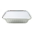 thumbnail image 3 of Pactogo 1 1/2 lb. Disposable Oblong Aluminum Foil Take-Out Pan with Board Lid Containers 7.07" x 5.13" x 1.69" (Pack of 500 Sets), 3 of 6