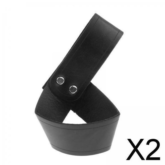 Runquan 2x Frog PU Leather Holder for Adult Men Cosplay Black