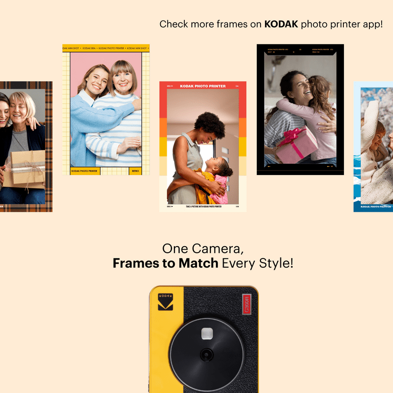 KODAK Mini Shot 3 Retro 4PASS 2-in-1 Instant Camera and