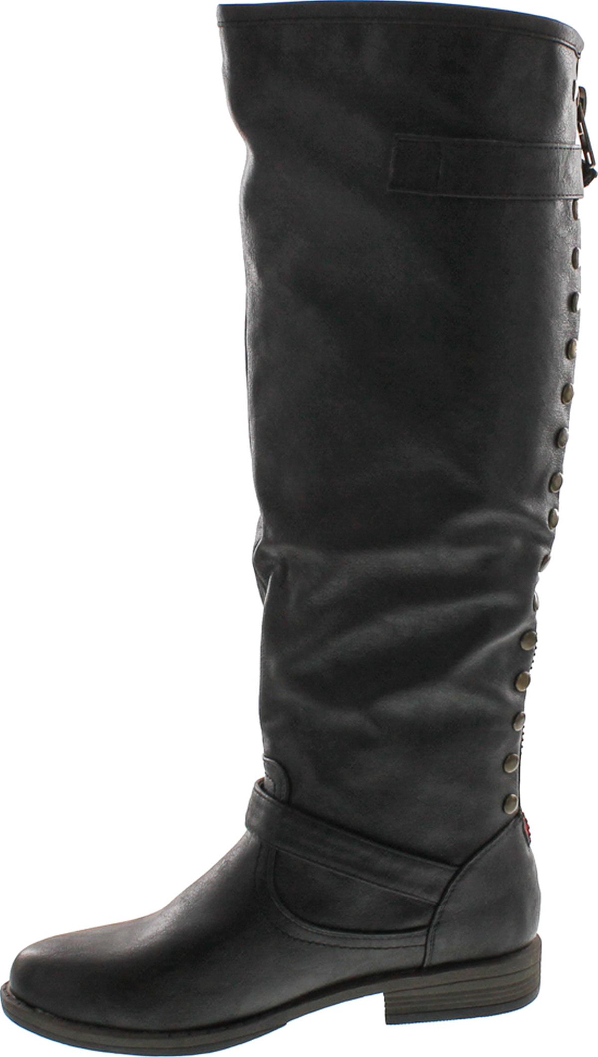 Bamboo Women's Montage 83 Riding Boots with Zipper, Black, 6 - image 2 of 4