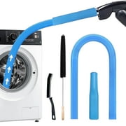 Detetap 4 Pieces Dryer Vent Cleaner Kit, Dryer Lint Vacuum Attachment and Flexible Dryer Lint Brush,Gap brush， Vacuum Hose Attachment, Blue .