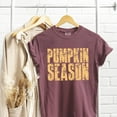 thumbnail image 4 of Pumpkin Season Block Distressed - Women's Garment Dyed Graphic T-Shirt, 4 of 11