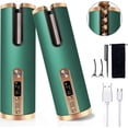 thumbnail image 1 of CHO Fer à Friser Automatique Sans Fil (Vert), Fer à Friser Portable Sans Fil, Fer à Friser, avec Écran LCD, Fer à Friser Rechargeable USB, 6 Températures Réglables, 1 of 5