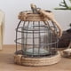 thumbnail image 1 of Faroles de , farol colgante de hierro forjado, de lámpara de porche con farol de cristal para de jardín , S S Colco linterna de vela, 1 of 8