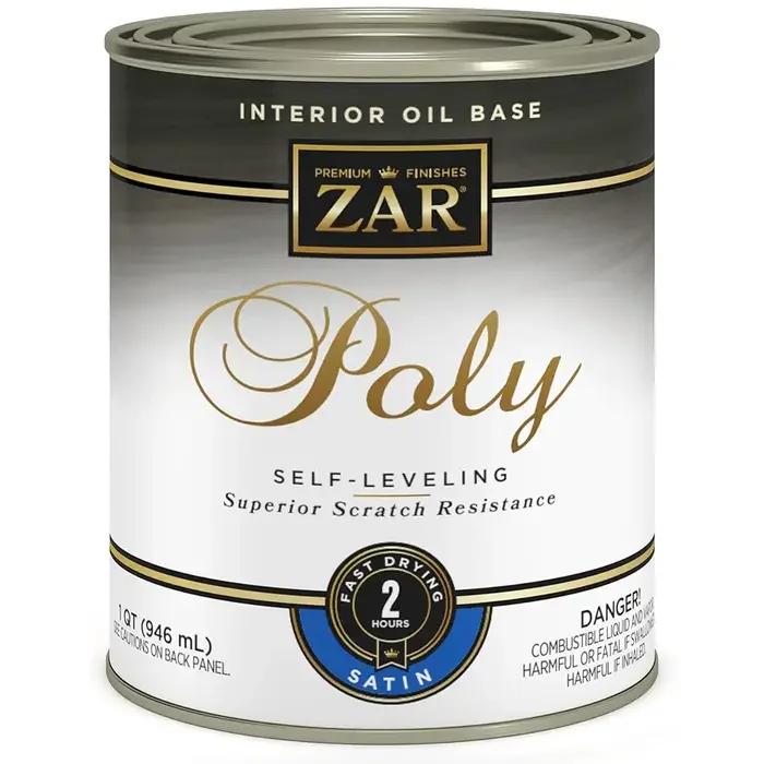 ZAR 32912 Polyurethane Paint, Clear, 1 qt Can