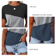 thumbnail image 1 of Camiseta de cuello redondo, camiseta de cuello redondo, camiseta informal de manga corta y cuello redondo, diseño fácil de usar, 1 of 4