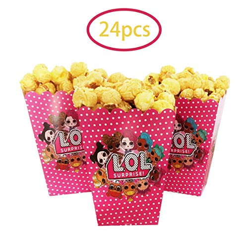 LOL party popcorn box LOL party supplies preference, LOL birthday theme party LOL movie party 