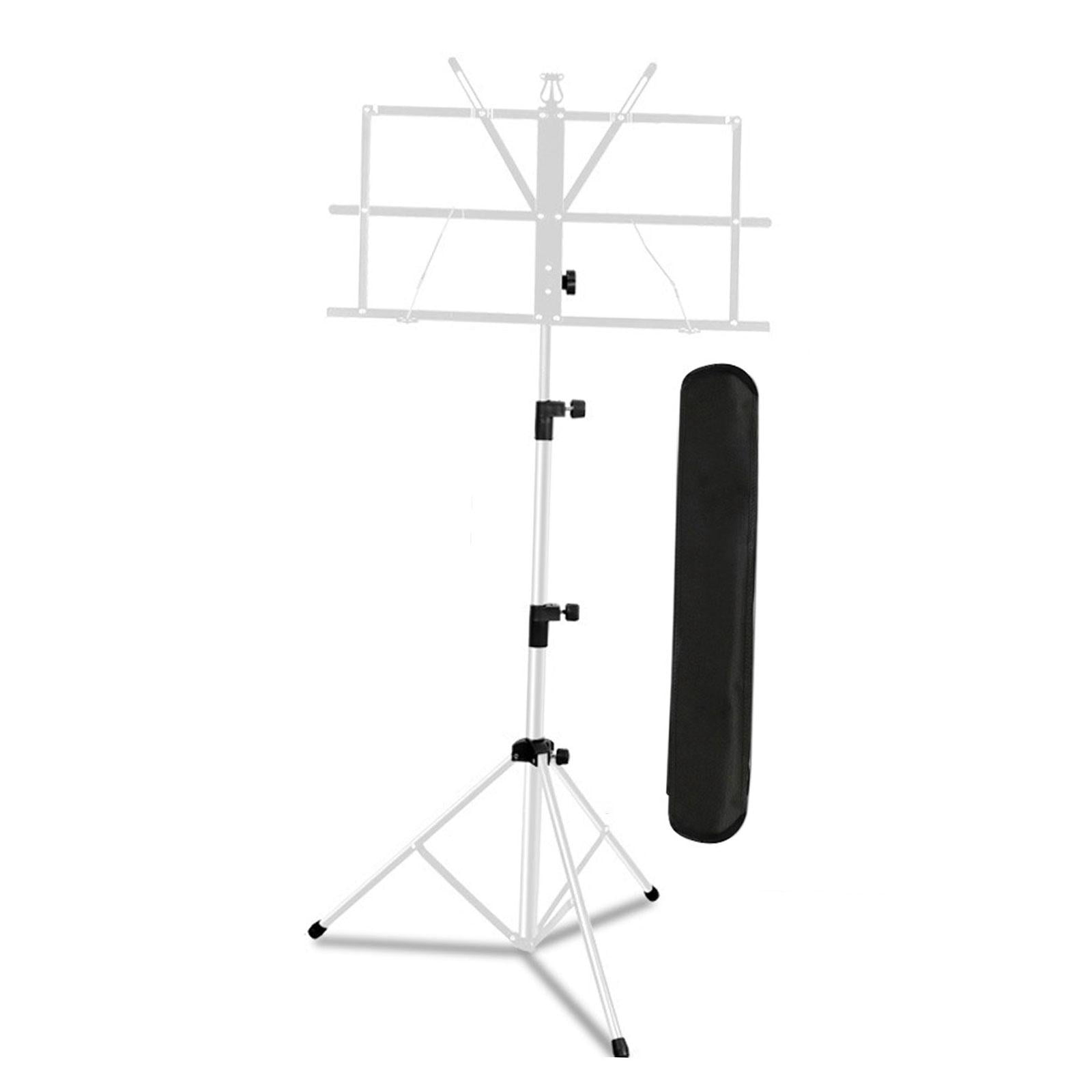 LeeQinersw Music Sheet Stand Anti Slip Height Adjustable for Performance Band Classroom White