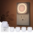 thumbnail image 1 of Luces nocturnas Fusunloh, color blanco cálido, enchufar en pared, 4 paquetes, 1 of 7