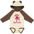 thumbnail image 3 of Inktastic Gigi's Girl Monkey Girls Long Sleeve Baby Bodysuit, 3 of 5