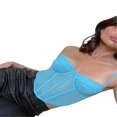 thumbnail image 3 of Women Sling Tank Tops Lace Patchwork Hollow Out Street Style Vest, 3 of 5