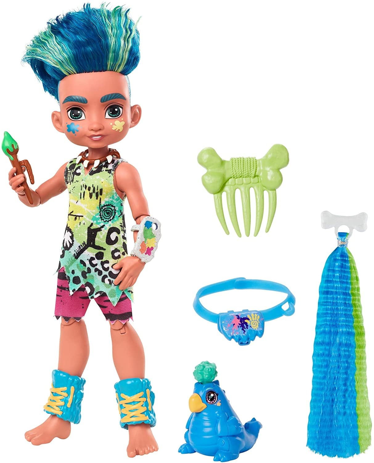 Cave Club Fernessa Gnl82 Prehistoric Fashion Doll W Dinosaur Pet Mattel 2020 for sale online