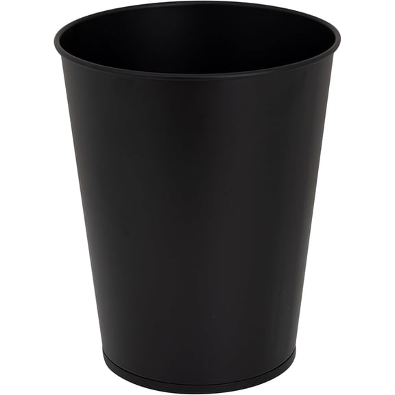 3-Piece Bathroom Accessories Set, Matte Black Trash Can Toilet Brush & Plunger Combo, Modern Space-Saving Bathroom Cleaning Set for Home Apartments & Offices