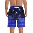 thumbnail image 3 of KLL Steel Skull Men's Casual Summer Beach Shorts Hawaiian Shorts with Pockets-XX-Large, 3 of 5