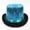 A1#-Sky Blue, variant on Men's Sequin Top Hat, Tall Sparkly Bowler Magician Performance Dress Cap