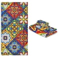 thumbnail image 7 of Dreamtimes Mexican Talavera Towel Set Absorbent Soft 3-Piece Bath Towel Hand Towel Washcloth Decorative Towels for Bathroom Gym Hotel Beach Swimming Pool, 7 of 7