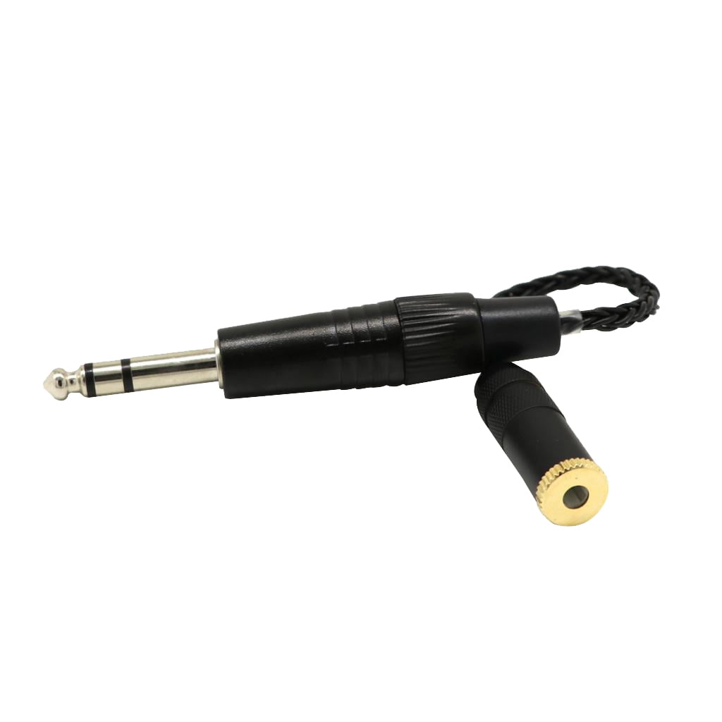 4.4mm Balanced Male to 6.35mm Balanced Female Audio Adapter Cable 6.35mm TRS Stereo Audio Cable,Black