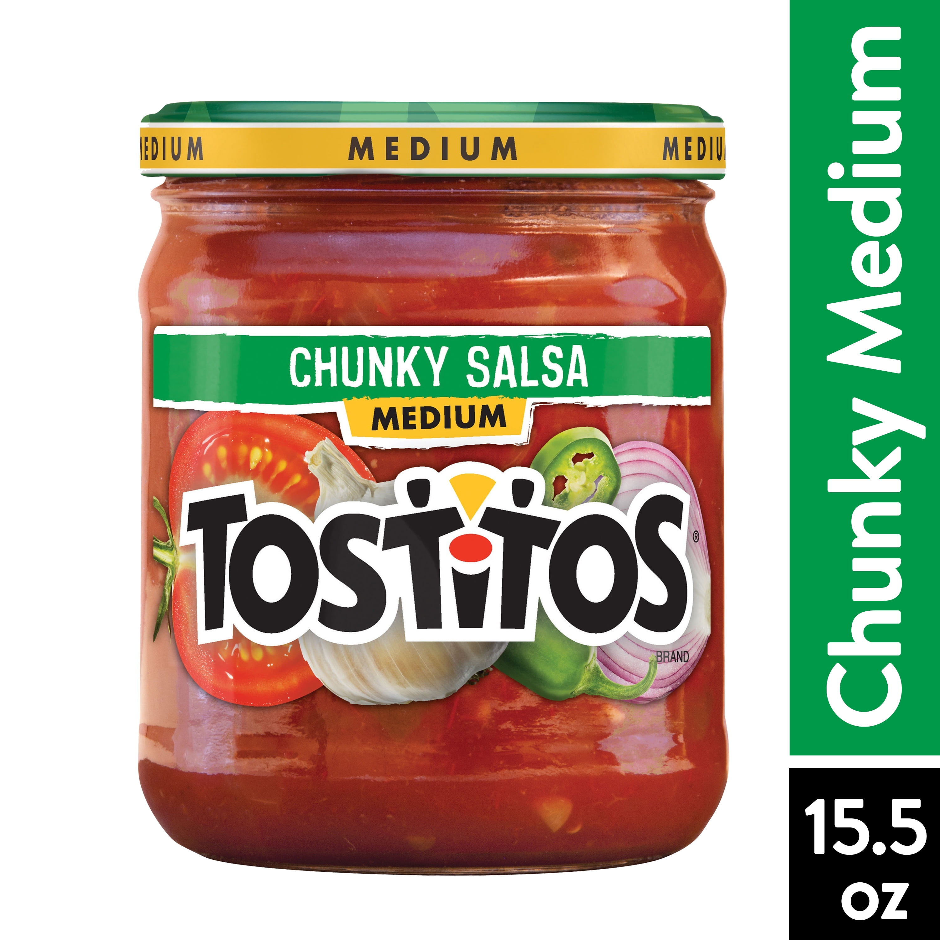 Tostitos Salsa, Medium Chunky Salsa, 15.5 oz Jar