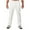 White, variant on WREESH Men's Linen Pants Casual Loose Solid Half Waist Fashion Pockets Long Pants Gray