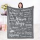 thumbnail image 1 of LHSHID Get Well Soon Gifts for Women Inspirational Gifts for Women Couragement Compassion Purple Throw Blanket Warm Hugs Gifts for Women Friend Mom Wife Daughter Sister Colleague 50x60in, 1 of 4