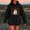 Black, variant on Womens Fall Winter Oversized Hoodies Funny Halloween Graphic Long Sleeve Pullover Sweatshirts with Pocket Halloween Hoodie for Women Men Casual Hoody Halloween Party Costume, Black L