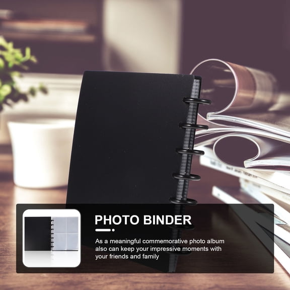 LITINKIMI Black Scrapbook Album for Photos Postcards Picture Storage and Travel Diary