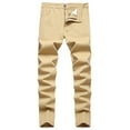 thumbnail image 3 of Boys Girls Jeans with Big Pockets Elastic Waist Slim Leg Fashion Casual Denim Pants 6-16 Years, 3 of 9