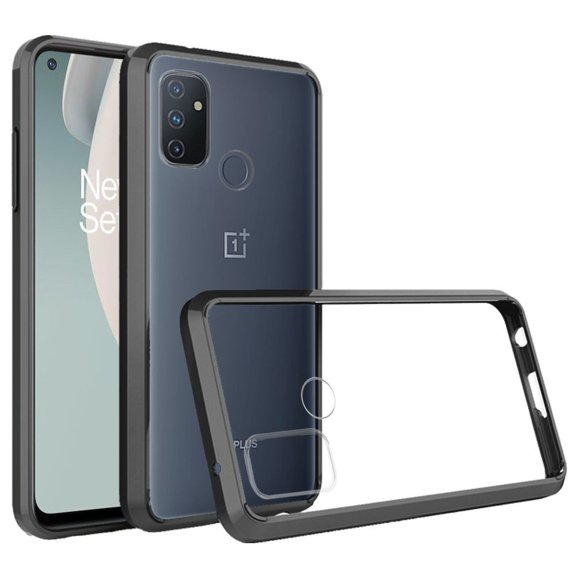 Bemz Clear Fusion Case for OnePlus Nord N100 (with Touch Tool) - Black