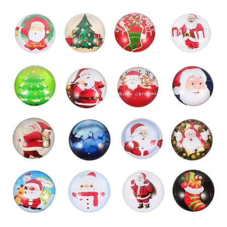 

FRCOLOR 16pcs Refrigerator Cartoon Christmas Theme Magnet Stickers Decorative Fridge Stickers (Random Pattern)
