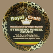 BDK MTSW903LEP Leopard Wild WheelSkin Plush Steering Wheel Cover