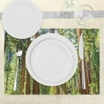 thumbnail image 3 of Ambesonne Nature Place Mats Set of 4, Braches in Spring, Standard Size, Green Brown, 3 of 6