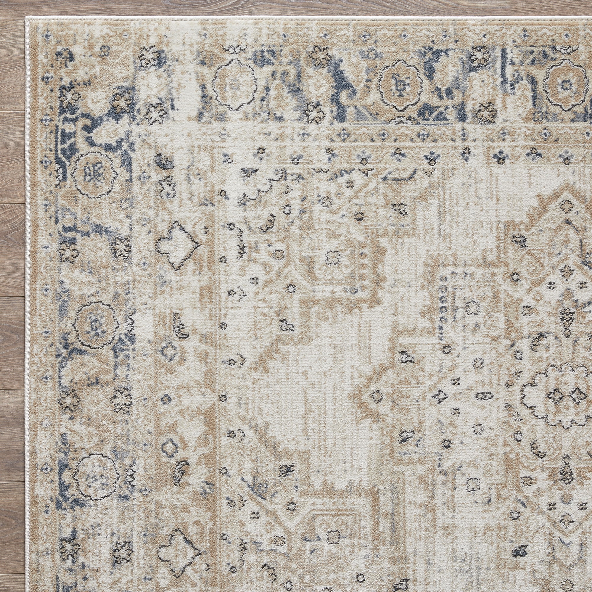 Loomaknoti Kehleigh Zayari 9' x 12' Ivory Oriental Indoor Area Rug