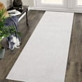 thumbnail image 6 of RONSHIN Area Rugs Washable Carpets 2'*6' Long Runner Rug Hallway Kitchen Modern Solid Runner Rug Contemporary Washable Non-Slip Bedsides Rug Runner for Laundry Room,Beige Beige 2*6ft, 6 of 7