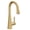 Brushed Gold, variant on Moen 7664 Sleek 1.5 GPM Single Hole Pull Down Bar Faucet - Spot Resist Stainless