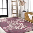 thumbnail image 5 of JONATHAN Y SANTA MONICA 4 x 6 Area Rug, Zinnia Floral Textured Weave - Orange/Cream, SMB110E-4, 5 of 7