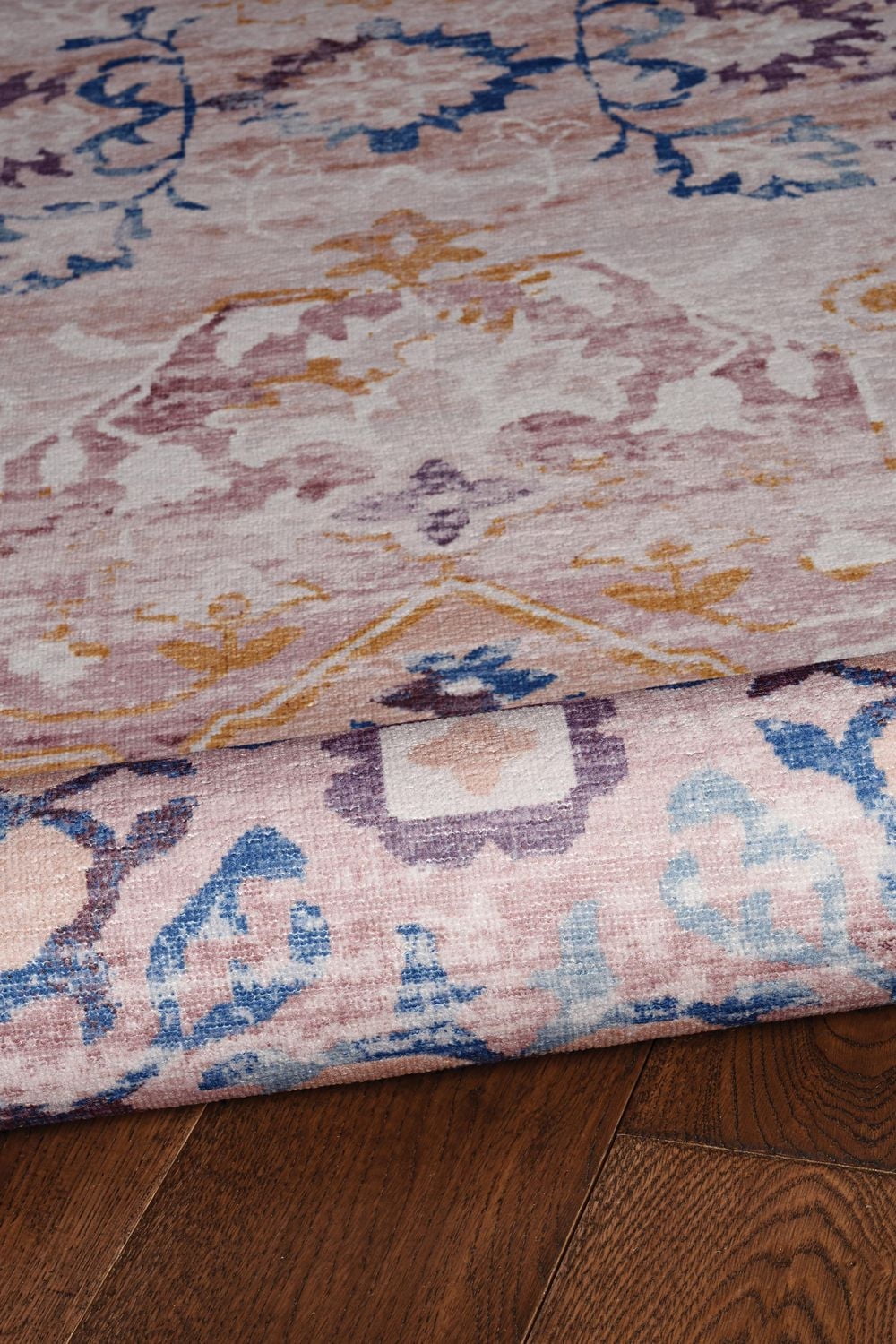 Tapis d'appoint lavable Micah 2 pi x 3 pi ivoire et or