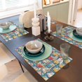 thumbnail image 6 of Placemats Set Of 4 / 6, Colorful Suv Daisy Flower Placemats For Dining Table Indoor/Outdoors Heat Resistant Washable Placemats 18" X 12", 6 of 8