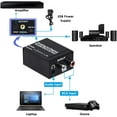 thumbnail image 2 of Analog to Digital Audio Converter, R/L RCA 3.5mm AUX to Digital Coaxial Toslink Optical Audio Adapter with Optical Cable, Coaxial Cable, 2 of 4