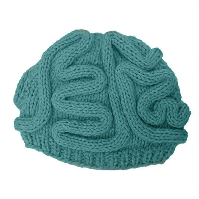 Funny Knitted Brain Hat,Knitted Personalized Brain Hat,Winter Hat,Soft Acrylic Fabric,Adjustable Fit,For Outdoor Winter,Great Gift Idea,Lightweight Portable,Perfect for Travel,Knitted