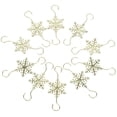 thumbnail image 4 of 10pcs Christmas Stocking Holders Xmas Snowflake Stocking Hanger Fireplace Stocking Holders, 4 of 5