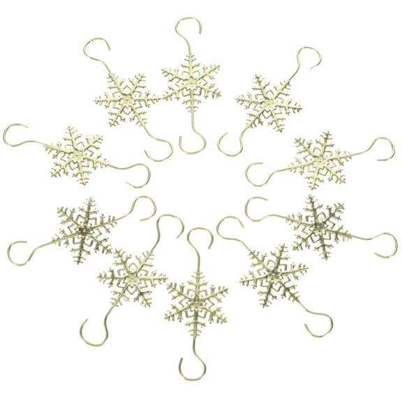 NIYANGLE Small Stocking Hangers Silver 10Pcs 2.8X1.2In