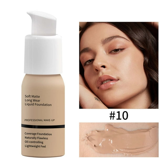 Oil Control Foundation Foundation 30ml Concealer Long Lasting Non Smearing Liquid Foundation