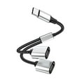 thumbnail image 1 of Cameland Type-C Splitter Cable Otg 2 Usb Splitter Adapter Usb 2.0 Power Cord Extension For Charging/Data Transfer Extra Multi Split Data Port Adapter For Laptop/Car, 1 of 1