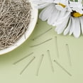 thumbnail image 6 of 100gs Iron Flat Head Pins Jewelry Making Findings Platinum 20 Gauge 30x0.8mm Head: 2mm, 6 of 6