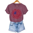 thumbnail image 7 of Vetsdori Short Sleeve Shirts for Women American Flag USA Years Anniversary Pullover Graphic 4th of July Independence Day Casual,Summer Crew Neck Womens Shirts Red White and Blue, 7 of 7