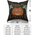 thumbnail image 4 of Halloween Pillow Covers 18x18 Set of 2 Vintage Halloween Decorative Scaredy Cats Pumpkins Trick Or Treat Throw Pillow Covers Farmhouse Pillowcases Cotton Cushion Cover Couch Bed Sofa Chair BZ, 4 of 6